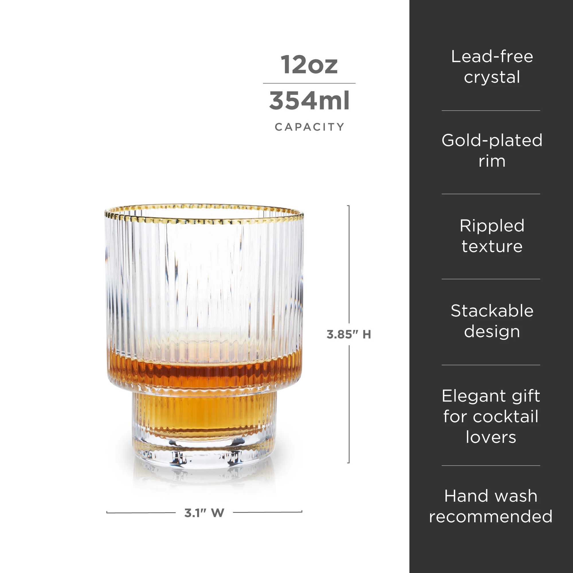 Meridian Crystal Tumblers Set of 2 - Image 6