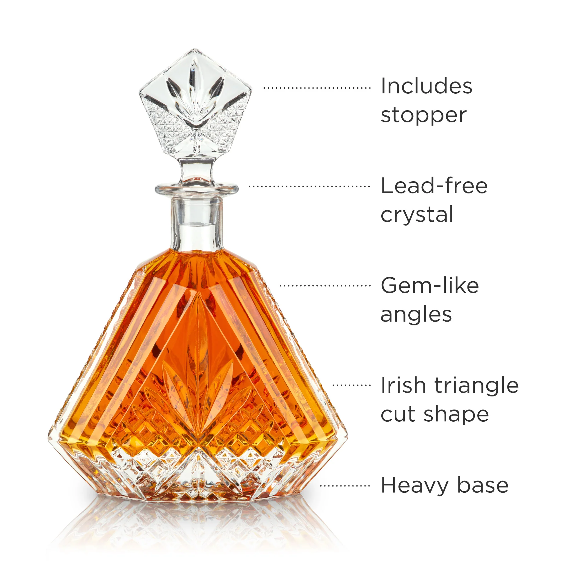 Admiral Crystal Irish Cut Whiskey Decanter - Image 5