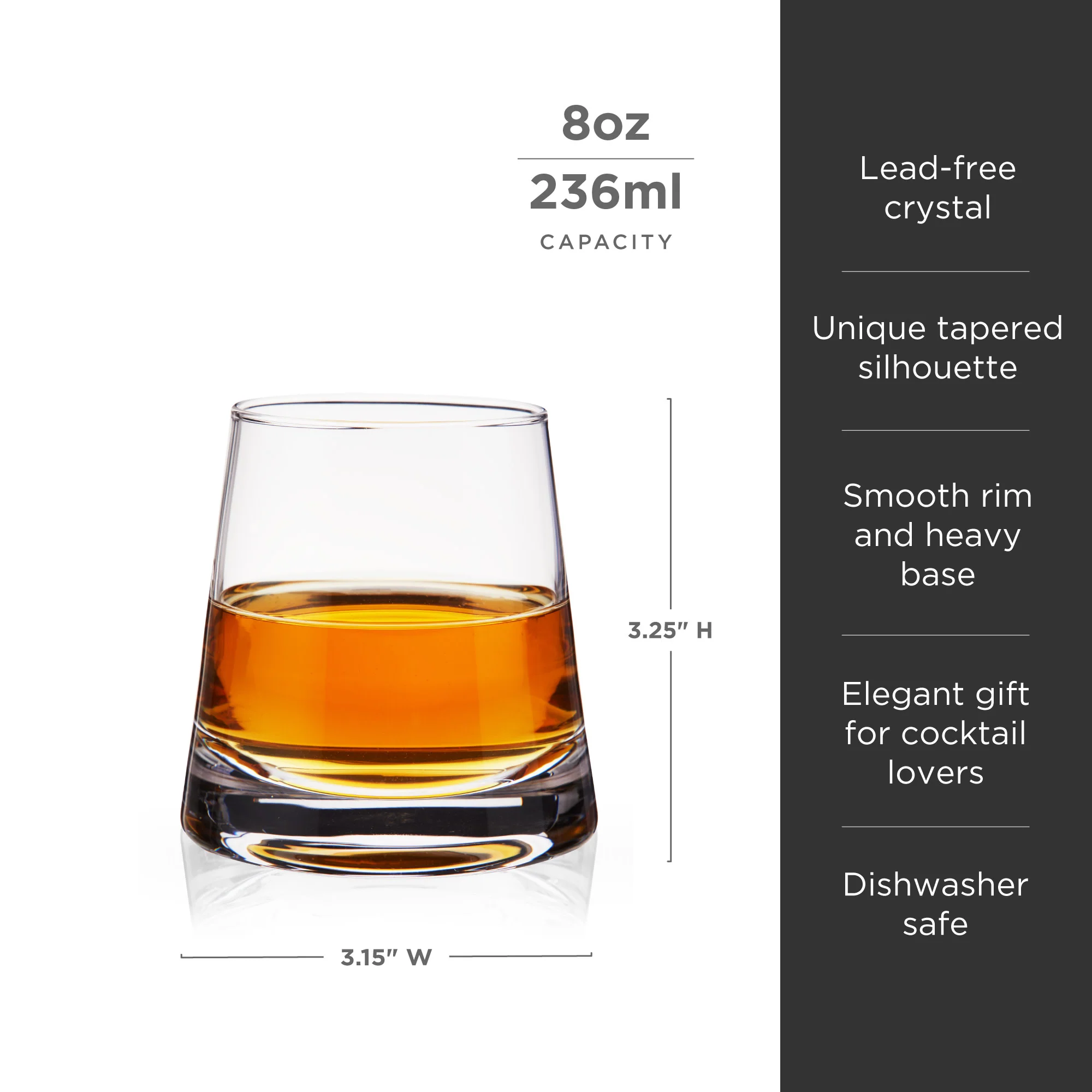 Burke Crystal Whiskey Glasses Set of 2 - Image 6