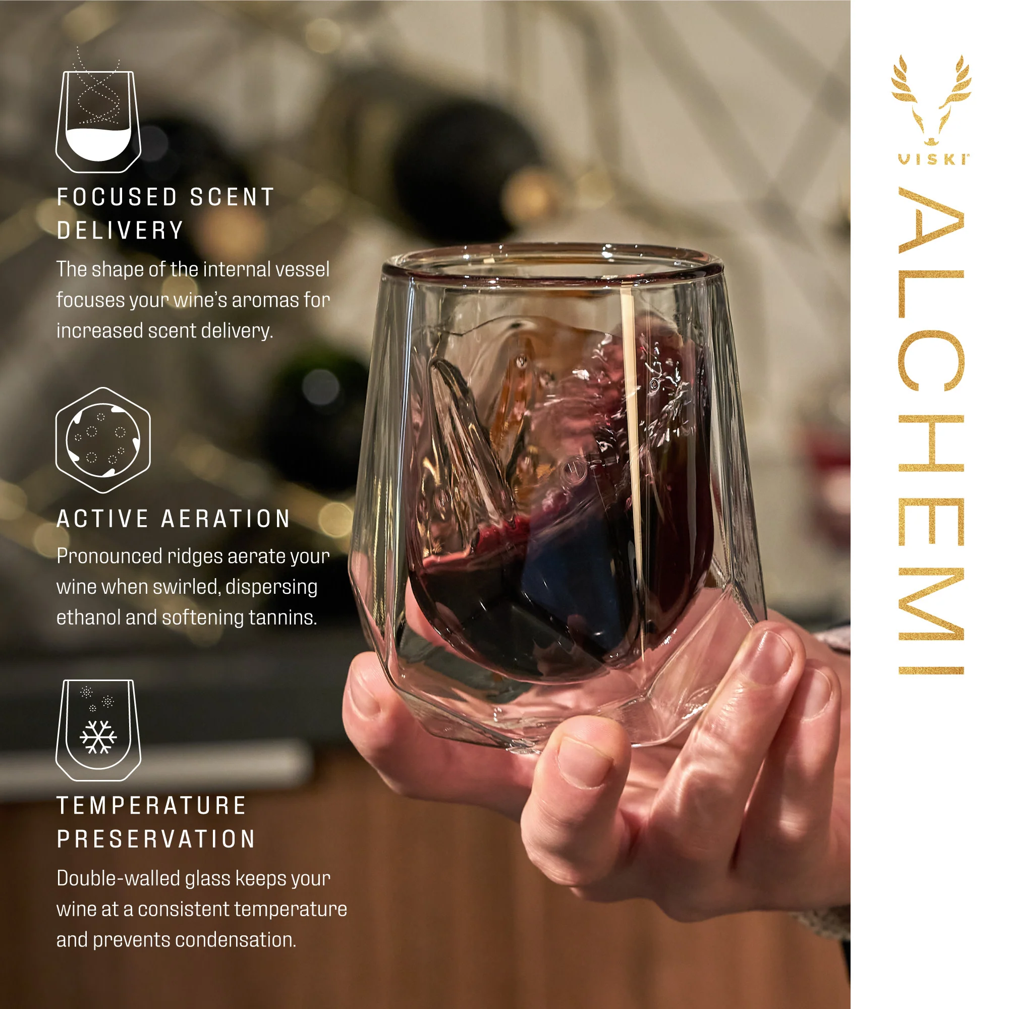 Alchemi Aerating Wine Tasting Glass - Image 5