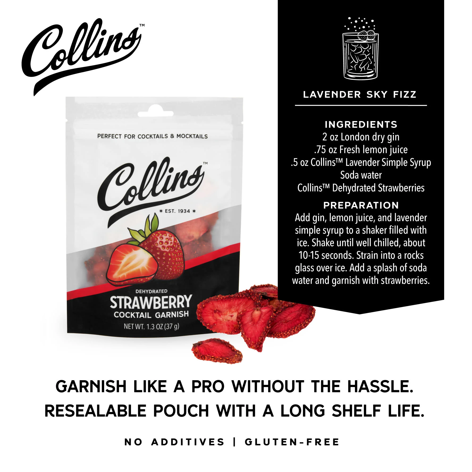 Dehydrated Strawberry Cocktail Garnish, 1.3 oz - Image 4