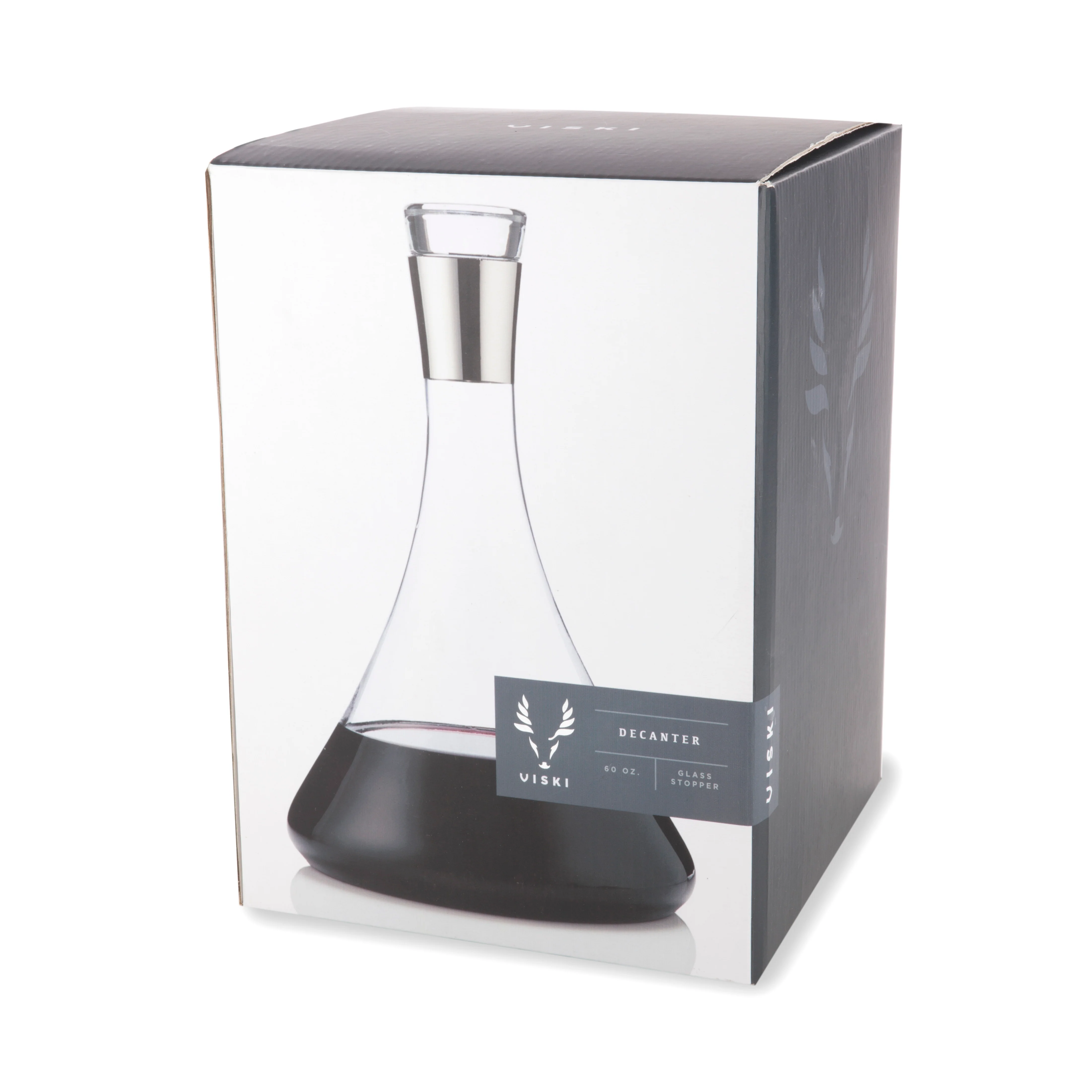 Irving Chrome-Rimmed Crystal Decanter - Image 7