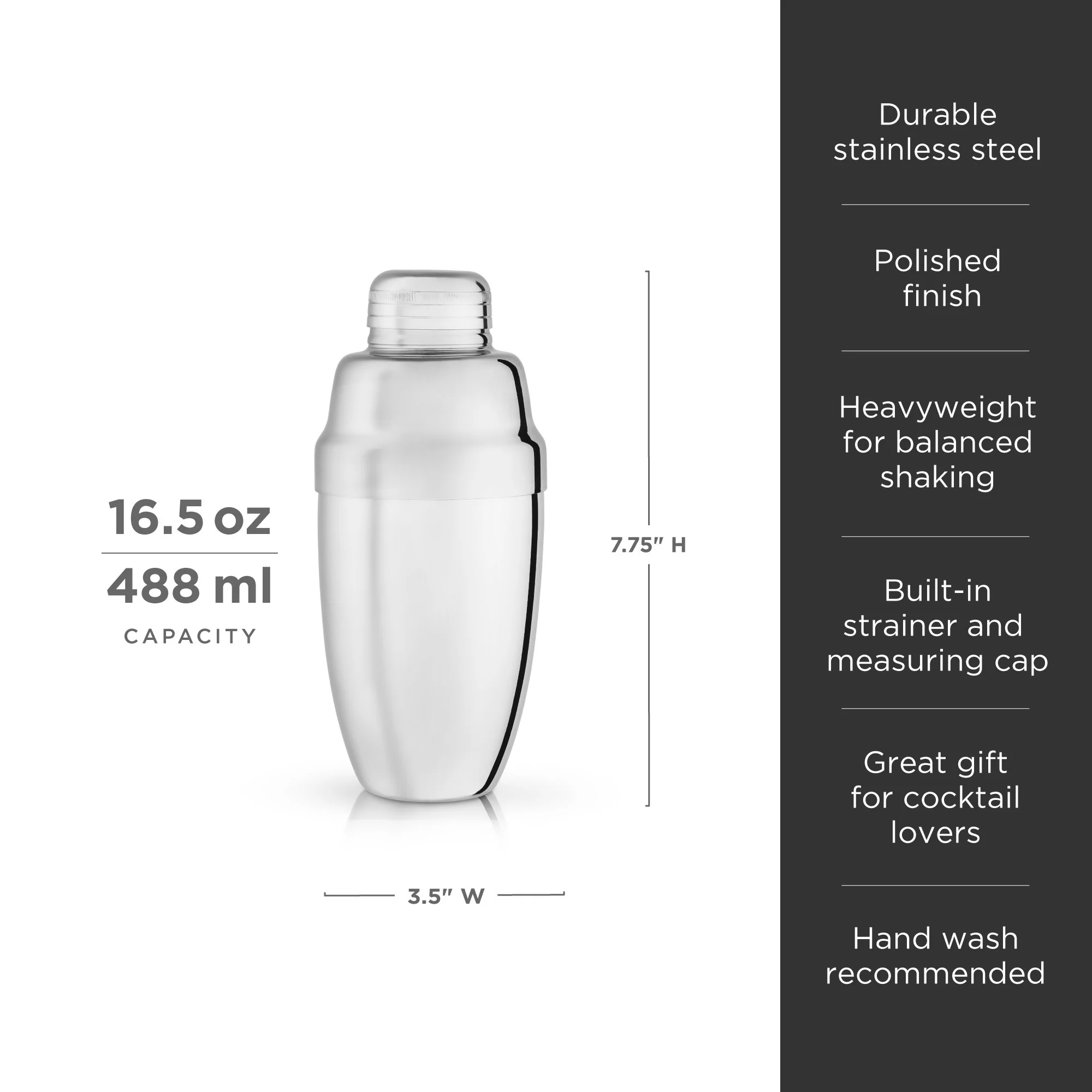 Harrison Heavyweight Cocktail Shaker - Image 6
