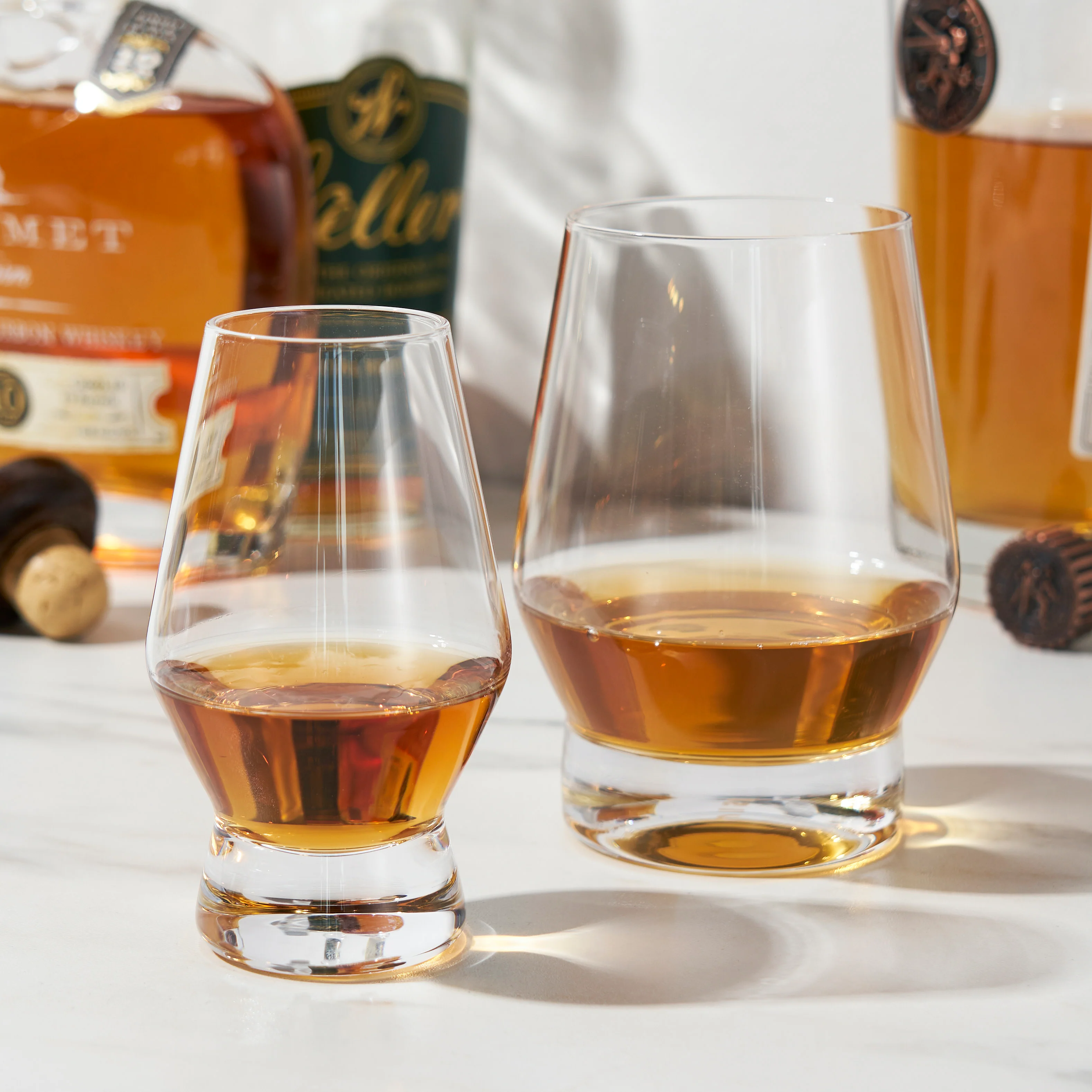 Raye Heavy Base Crystal Whiskey Tasting Glasses Set of 2 - Image 3