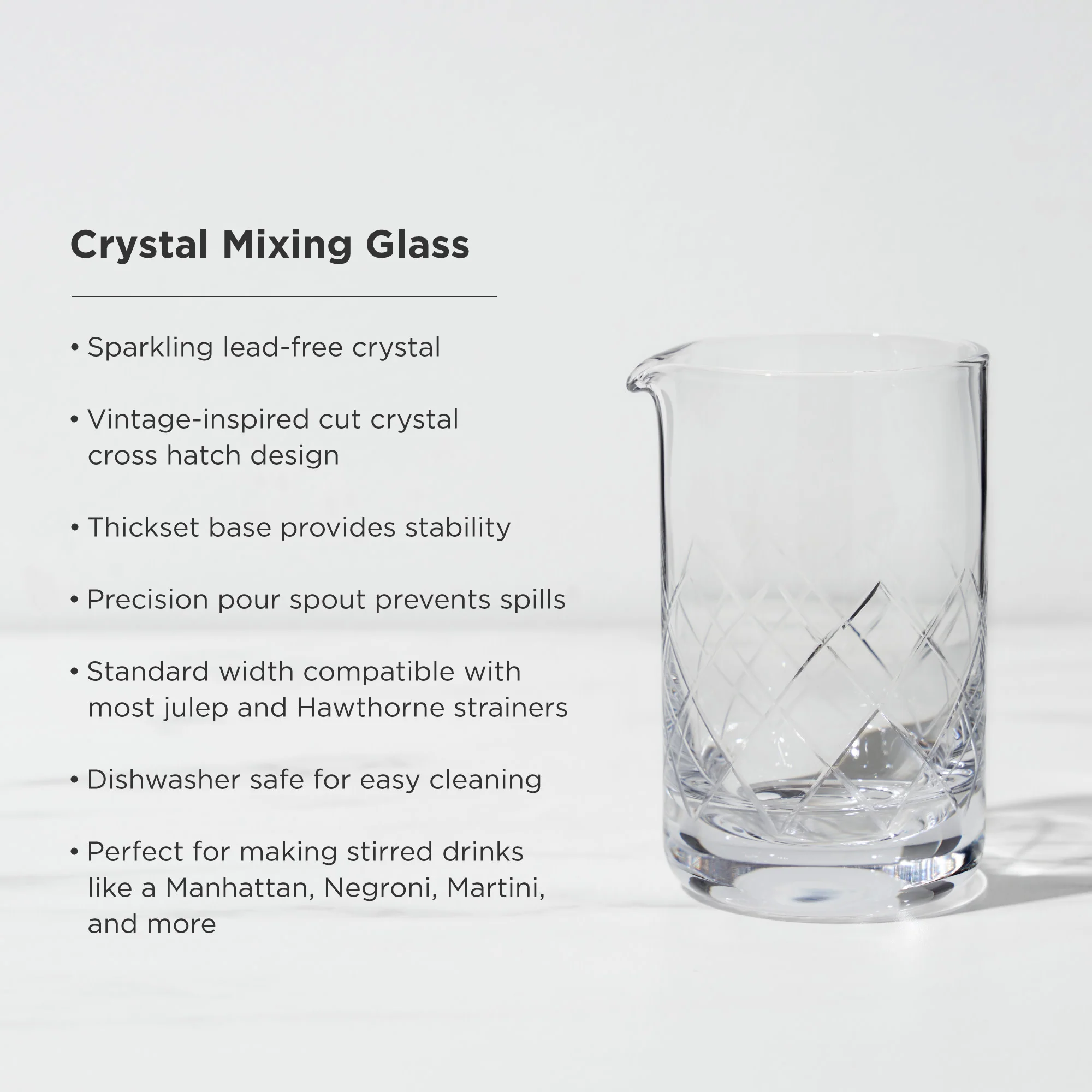 Professional Crystal Mixing Glass - Image 5