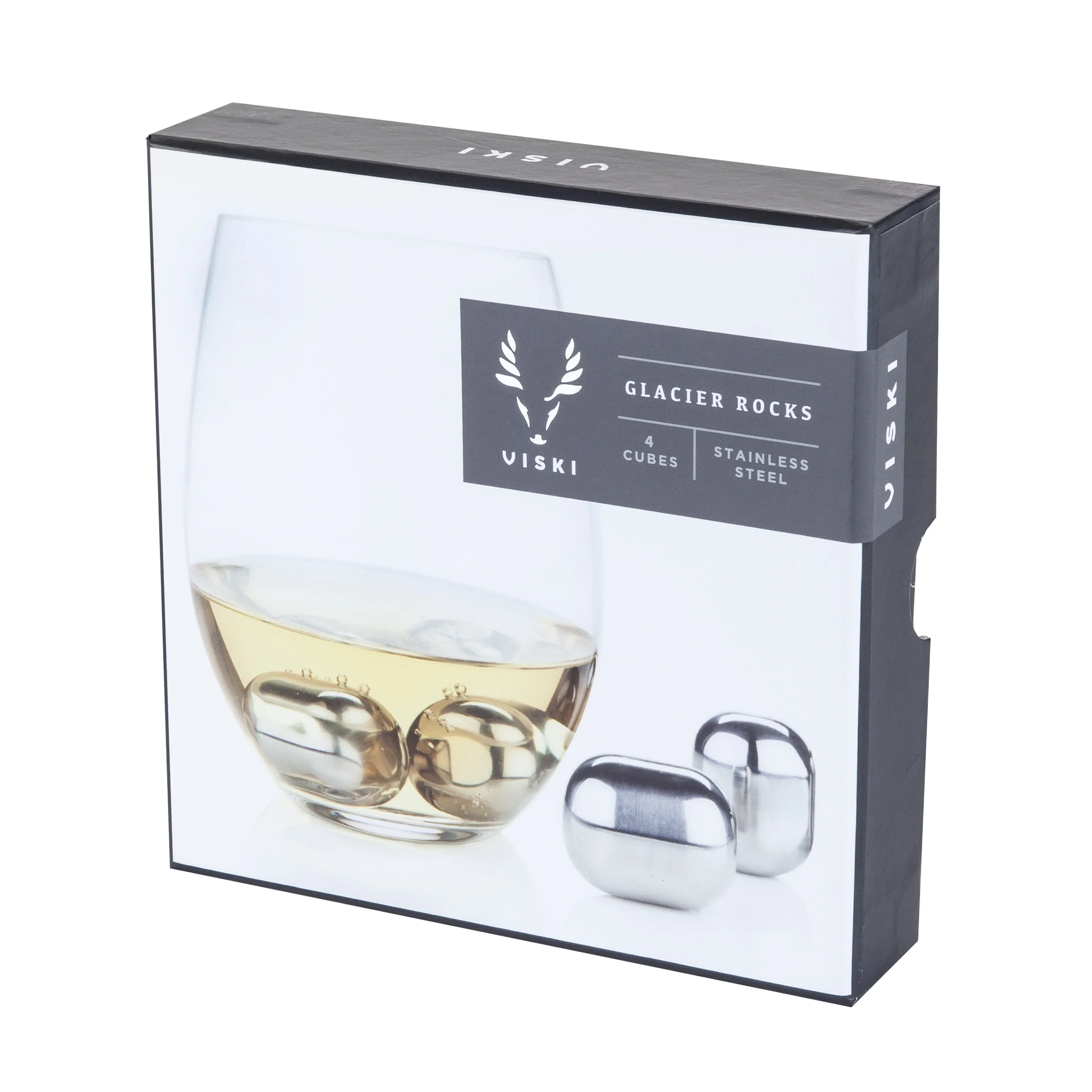 Glacier Rocks Stainless Steel Wine Globes Set of 4 - Image 6