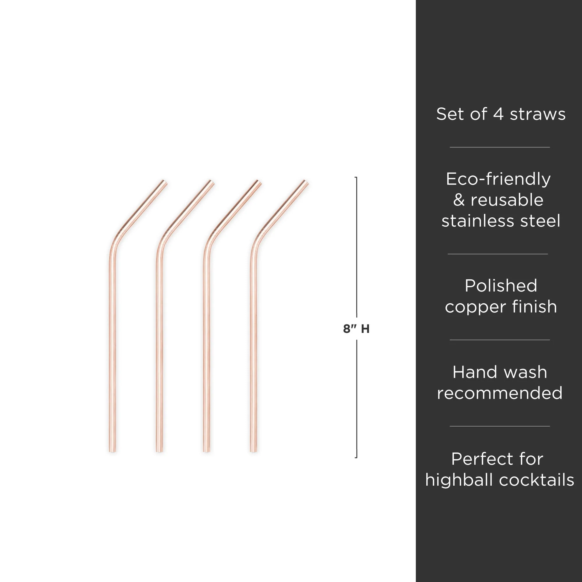 Summit Cocktail Straws Set of 4 - Image 5