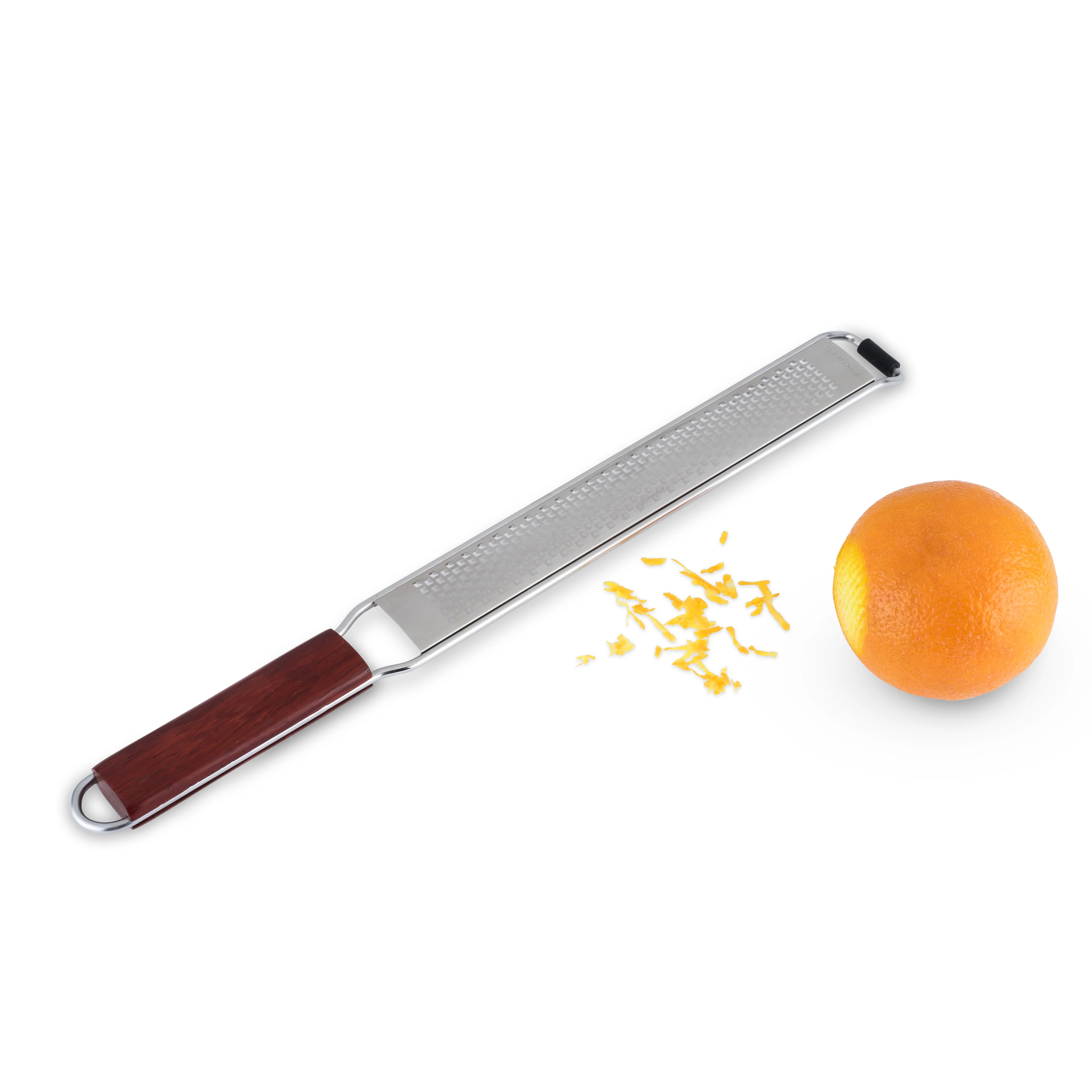 Professional Citrus Grater with Acacia Wood Handle - Image 3
