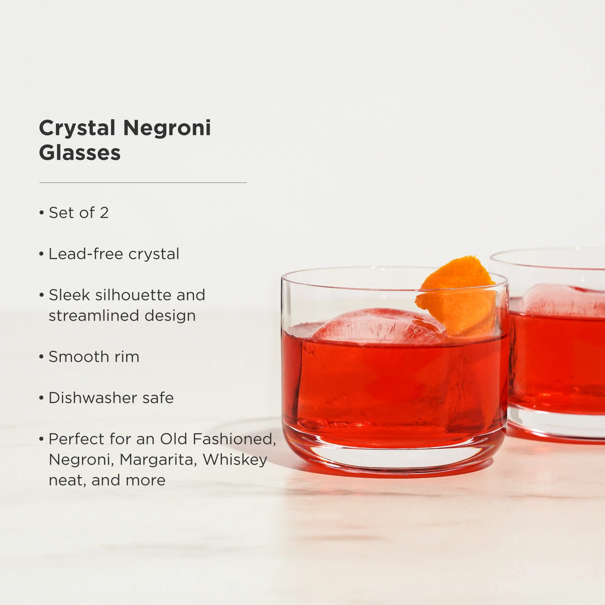 Raye Crystal Negroni Glasses Set of 2 - Image 5
