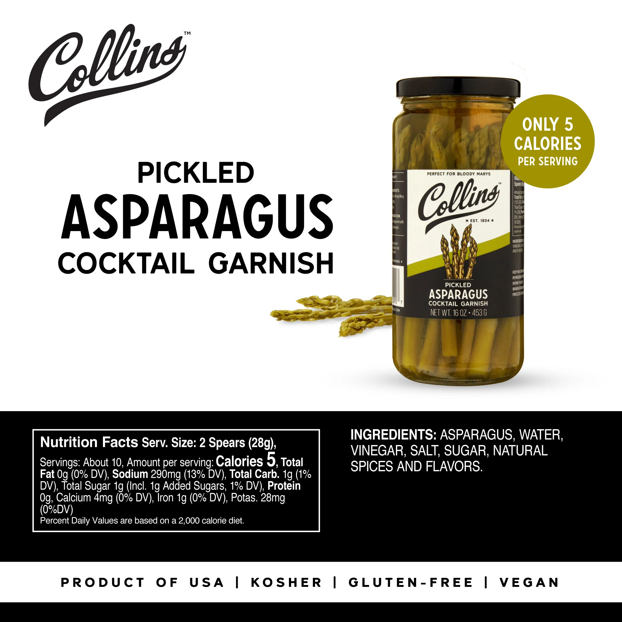 Gourmet Pickled Asparagus 16 oz - Image 4